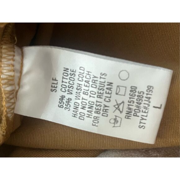 Anthropologie Storia Brown Mustard  Wide Leg Zip Up Jumpsuit - Picture 5 of 6